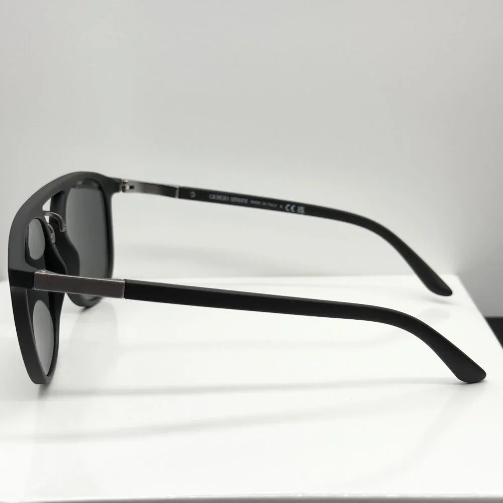Georgio Armani AR8118 5001/87 Matte Black Sunglasses Grey Lens Read